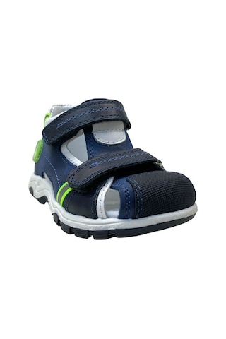 Tuğba Ortopedi 544 Erkek Bebek Deri Korseli Sandal Lacivert
