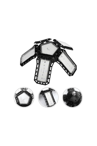 Ledx Ayarlanabilir Açılı 5 Kanatlı 148 Smd Ledli Galaxy Projektör Işığı 60w 6600 Lumen E27 32cm Çap