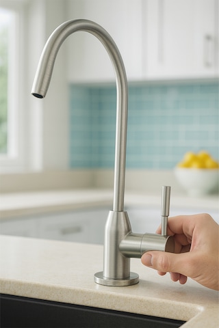 Paslanmaz Aç Kapa Arıtma Musluğu Su Arıtma Cihazı Musluğu, Hijyenik Ve Dayanıklı 225 Gr 250 Gr