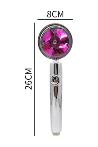 Su Tasarruflu 360 Derece Dönebilen Turbo Pervaneli Tazyikli Duş Başlığı Diğer