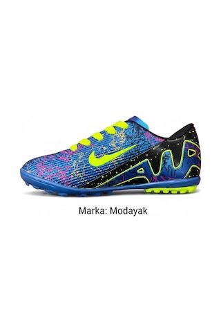 Modayak Walked Mavi-sarı Çorapsız Halısaha Krampon Futbol Ayakkabısı Mavi