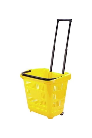 Rafburada Rafburada®40Lt Saplı Plastik Alışveriş, Market, Çamaşır Sepeti