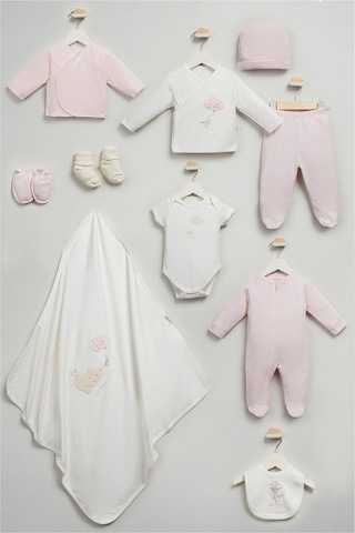 Bebitof 10parça Sevimli Kuş Kutulu Hastane Çıkışı Pembe