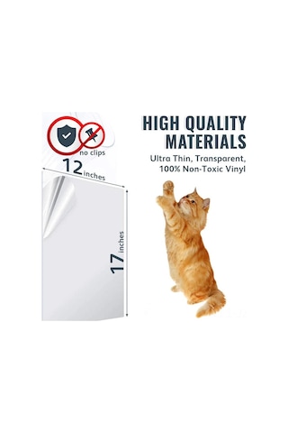Geeroyoo Kediler İçin Çizik Önleyici Şeffaf Bant, Mobilya Koruyucu 8 Li Set - Koltuk, Kapı, Duvar, Halı Koruma
