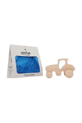 Cwwtoys Pratik Traktör Ahşap Oyuncak, Masif Kayın Ağacı, 18 Ay+
