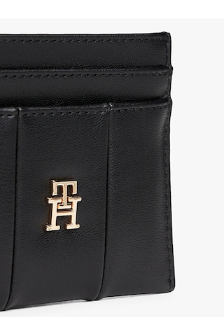 Tommy Hilfiger Th Icon Cc Holder Quılted Kadın Siyah Cüzdan - Aw0aw17745 Siyah