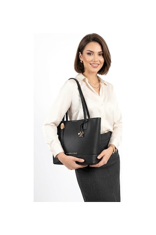 Silver Polo Sp1243-m205 Kadın Omuz Çantası Siyah Siyah