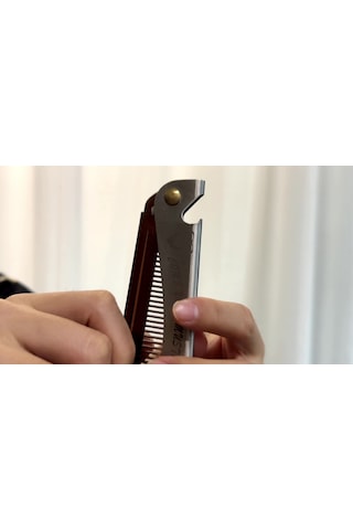 Shineyee Erkekler İçin Çelik Çıraklı Çok Fonksiyonlu Saç Tarzı Aleti - Gümüş Renkli, Folding Ve Şişe Açıcı Özellikli