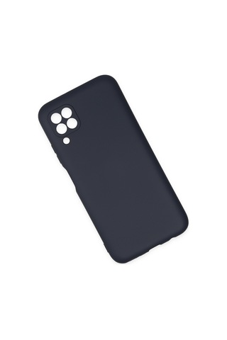 Huawei P40 Lite Uyumlu İçi Kadife Lansman Tasarım Silikon Telefon Kılıfı Lacivert