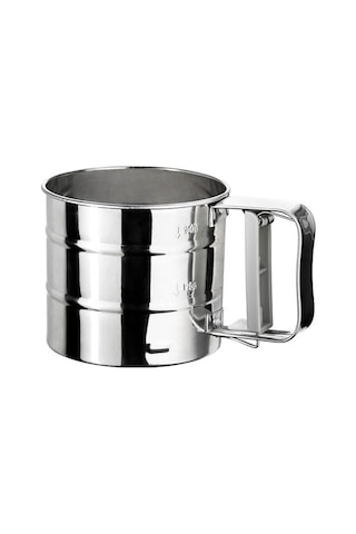 Un Eleği Elek Un Eleme Aparatı Pratik Paslanmaz Çelik İkea Gümüş