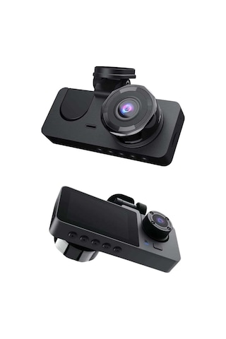 Yol Kayıt Araç Kamerası Hd Dvr 3 Kameralı 2.0in Ekranlı Ön İç Arka