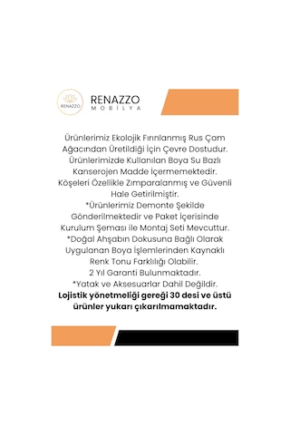 Li Lyum Model Hazeran Başlıklı Masif Ahşap Karyola Ve 2 Adet Komodin Kolay Kurulum Fırınlanmış İthal Sibirya Çamı 200x200 Yatak Uyumlu 2 Adet Komodin