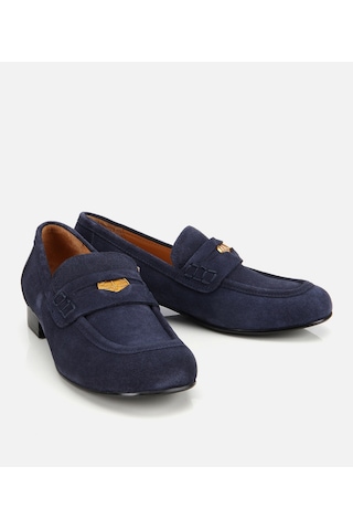 Hotiç Kadın Süet Deri Lacivert Klasik Loafer 01ayh312950a680 01ayh312950a680
