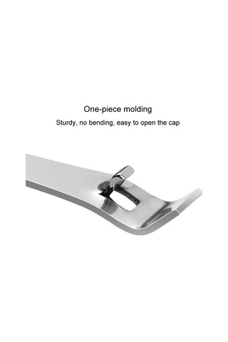 Taşınabilir Oral Sıvı Şişe Açıcı Paslanmaz Çelik Çok Fonksiyonlu Kapak Açıcı Gümüş Gümüş