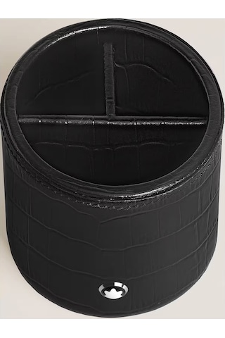 Montblanc Kroko Desen Deri Kalemlik 135984 Siyah