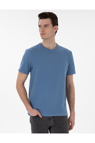 Pierre Cardin Erkek Mavi Tişört 50302581-vr036 Mavi