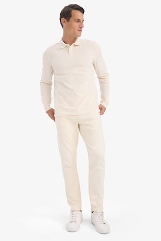 DeFacto %100 Pamuk New Regular Fit Polo Yaka Basic Düz Uzun Kollu Dokulu Pike Tişört D7530AX25SPWT46