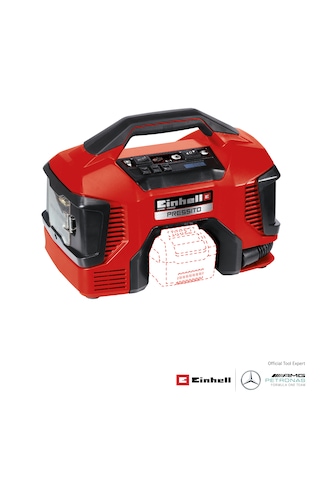 Einhell PRESSITO Hibrit, Akülü-Elektrikli Kompresör (Akü ve şarj cihazı dahil değildir) - 4020460