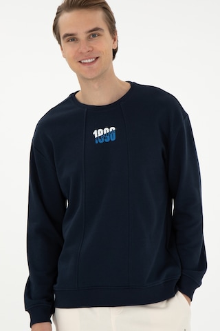 U.S. Polo Assn. Erkek Comfort Fit Bisiklet Yaka Lacivert Sweatshirt 50293430-VR033