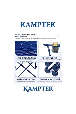 Kamp Piknik Doğa Sandalyesi Katlanabilir Taşıma Çantalı Kolay Kurulum Sandalye Yeşil