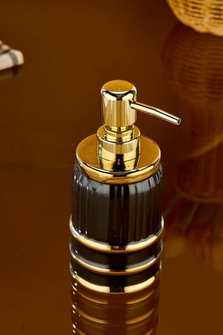 Cooker Royalgold 350 Ml Porselen Sıvı Sabunluk Ckr3835 Siyah