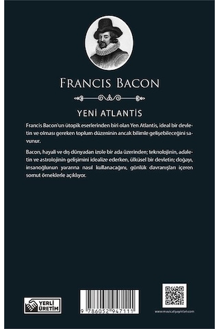 Yeni Atlantis - Francis Bacon - Maviçatı (dünya Klasikleri)