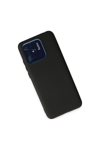 Xiaomi Redmi 10c Kılıf Siyah Renk First Yumuşak Esnek Silikon Kapak Siyah