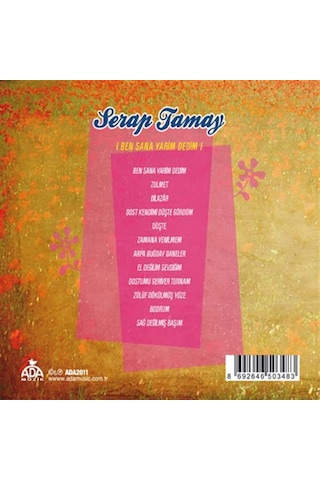 Serap Tamay - Ben Sana Yarim Dedim (Cd)