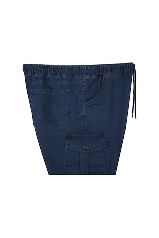 Erkek Büyük Beden 100-156 Kilo Arası İçin Uygun Kargo Cepli Jogger Kot Pantolon Lacivert