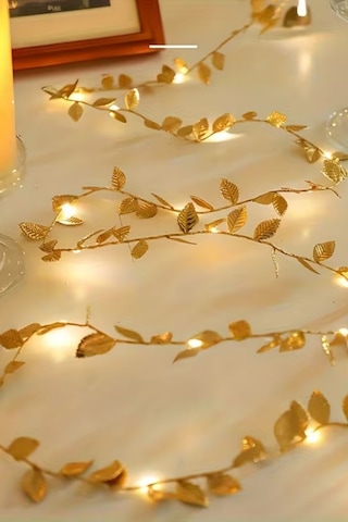 3 Metre Yaldızlı Gold Led Işık - Dekoratif Ortam Ve Yılbaşı Aydınlatması Diğer