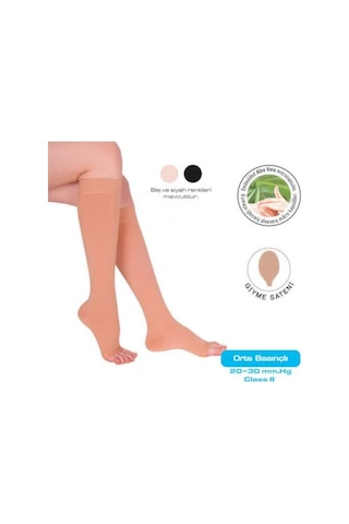 Variteks Diz Altı Varis Çorabı Açık Burun Orta Basınç 912