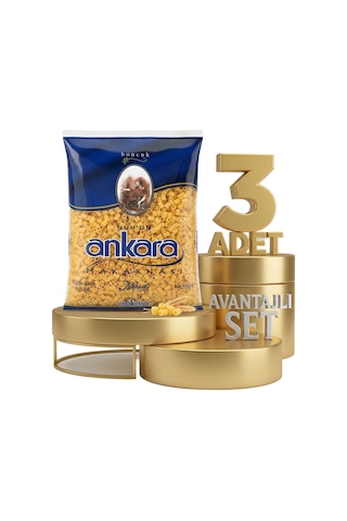 Ankara Boncuk Makarna 3x500 Gr