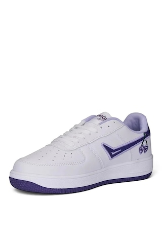Zacoz Kız Çocuk Ve Yetişkin Unisex Günlük Spor Ayakkabı Sneaker 36-40 Numara Beyaz - Mor