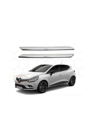 Renault Clio 4 Hb Krom Ön Panjur 2 Parça 2012 ve Üzeri (00) (ŞüsCarOto Aksesuar)