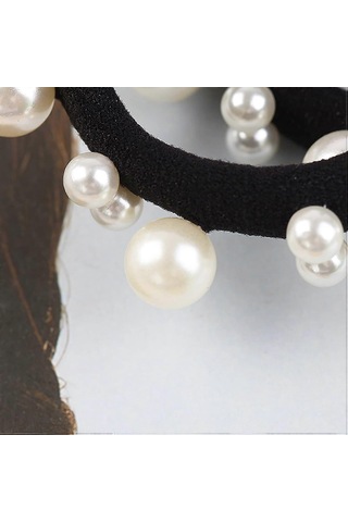 Zarif Bayan Kızlar Moda İnci At Kuyruğu Tutucu, Elastik Saç Aksesuarları Kristal Saç Halatları Kadınlar Ve Kızlar İçin 10 Adet Çok Renkli