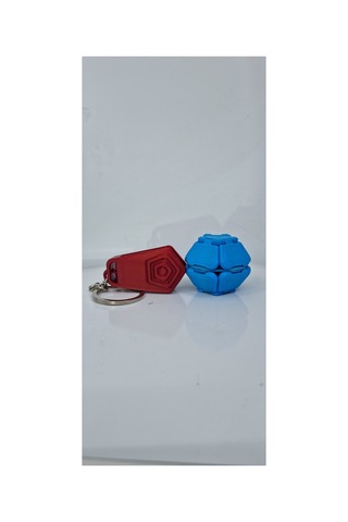 Yeni Nesil Sitrest Topu Anahtarlık Bordo Mavi Bordo Mavi