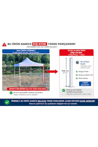 40 Mm Altıgen Profil 3x3 Gazebo Tente Dış Ayak Yedek Parçaları Beyaz 40 Mm Altıgen Profil 3x3 Gazebo Tente Dış Ayak Yedek Parçaları Beyaz
