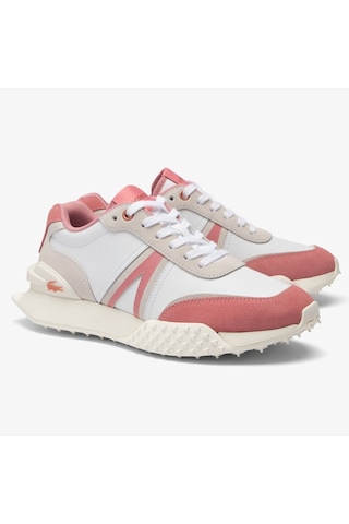 Lacoste L-spin Deluxe Leather Womens Sneaker Hakiki Deri Kadın Günlük Spor Ayakkabı Beyaz Krem