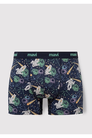 Mavi - Baskılı Lacivert Boxer 0910741-70695