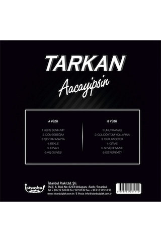 Tarkan - Aacayipsin Plak