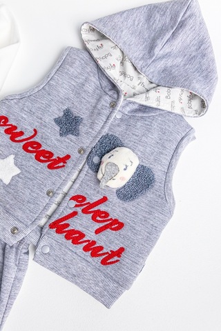 Babymod Fil Figürlü Üçlü Yelekli Kız Bebek Takım