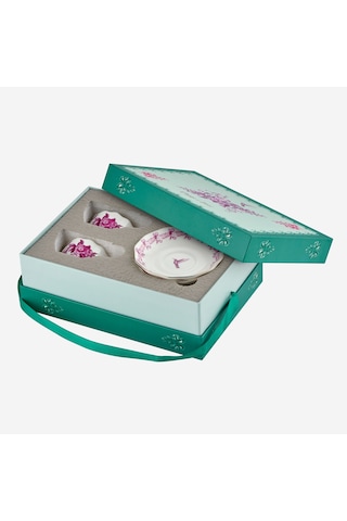 Pembe Porselen Kahve Fincan Seti 100 Ml