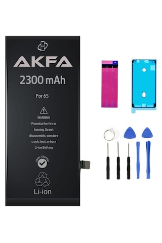 Akfa Apple Uyumlu iPhone  6s Telefon Batarya- 2300 Mah Tamir Seti Model:457ryf78347
