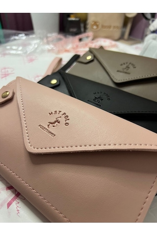 Gk Gamzelirenklerim Luxury Fashıon&accessorıes El Askılı Telefon Ve Para Bölmeli Lux Yumuşak Deri Cüzdan Siyah