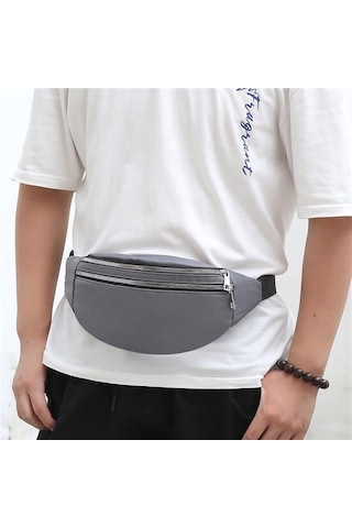 Bel Çantası Erkek Bel Çantası Göğüs Paketi Su Geçirmez Açık Hava Sporları Göğüs Çantası Kese Kore Tarzı Fanny Kesesi Çapraz Askılı Erkek Muz Çantası Kırmızı