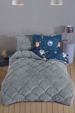 Nordqueen Wellsoft Tek Kişilik Uyku Seti Çift Taraflı Galaxy Lacivert