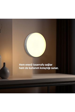 House Pratik Hp91 Şarjlı Hareket Sensörlü Led Lamba Beyaz