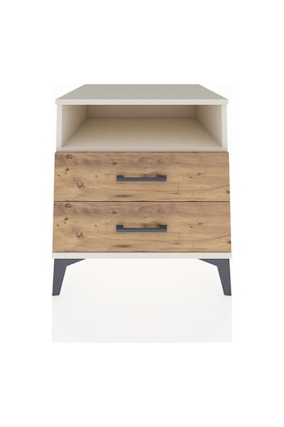 Kronos Komodin Tek Raflı 2 Çekmeceli 60x59x64 Aytaşı-çam Aytaşı