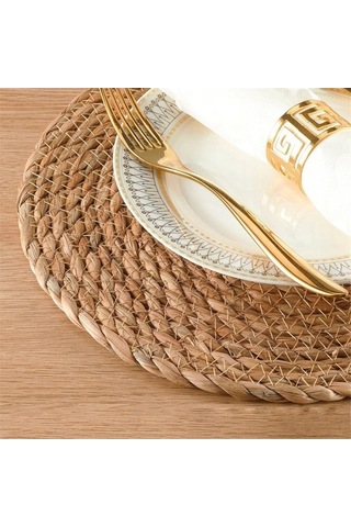 Moly Doğal Su Sümbülü T Rattan Paspaslar, Isıya Dayanıklı American Servisler, Rustik Dekorasyon Diğer