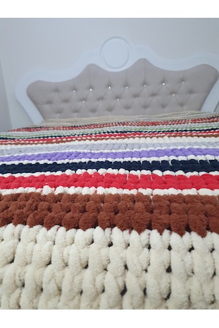 Palm Puffy Çift Kişilik Battaniye -